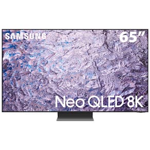 Miniatura Smart TV 65" Neo QLED 8K Samsung QN800C Mini LED, Painel 120hz, Processador com IA, Som em Movimento Plus, Tela sem limites, Ultrafina, Única Conexão