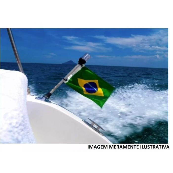 Mastro Porta Bandeira Regulável Com Luz De Navegação Bb-Be