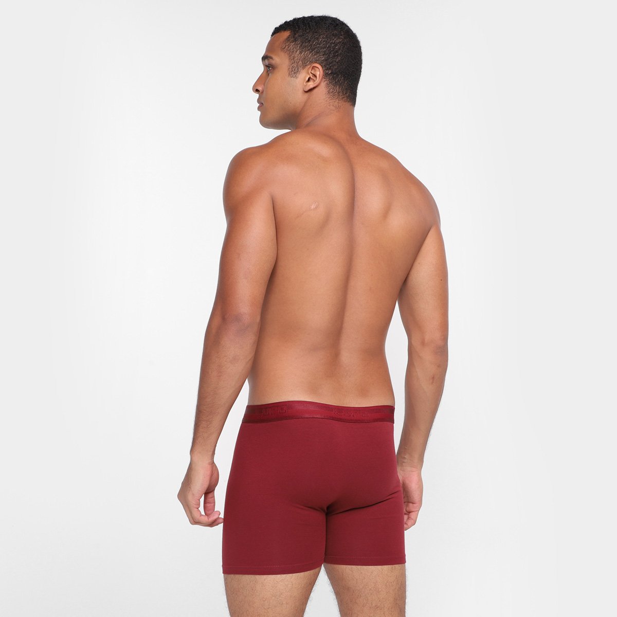 Miniatura Cueca Boxer Lupo Larga Marsala - G