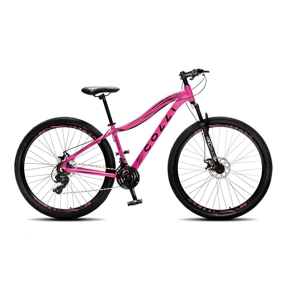 Miniatura Bicicleta Colli Eudora Aro 29 Aero Freio a Disco Quadro 15,5 Rosa