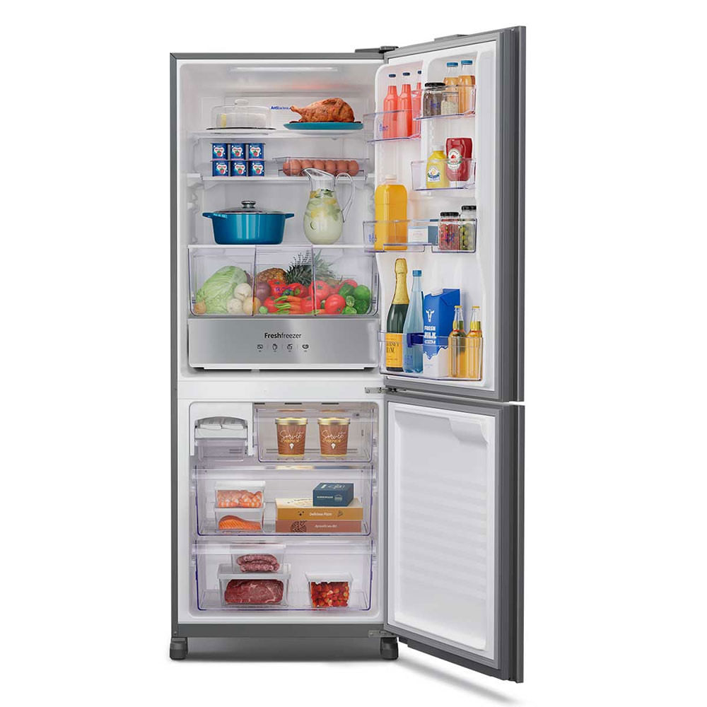 Miniatura Geladeira Panasonic Frost Free 450L Diamond Glass NR-BB65GVFMA Espelhado - 110V