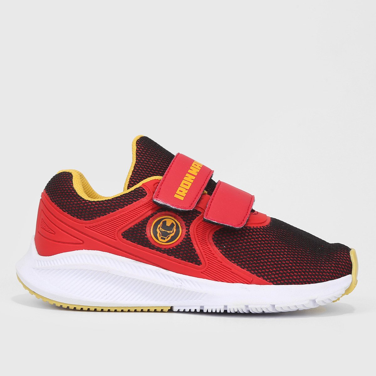 Miniatura Tênis Infantil Marvel Homem de Ferro Menino Vermelho+Amarelo - 20