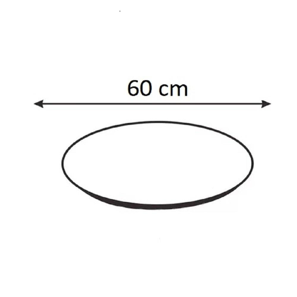 Miniatura Prato Giratório Esmeralda 60cm Preto