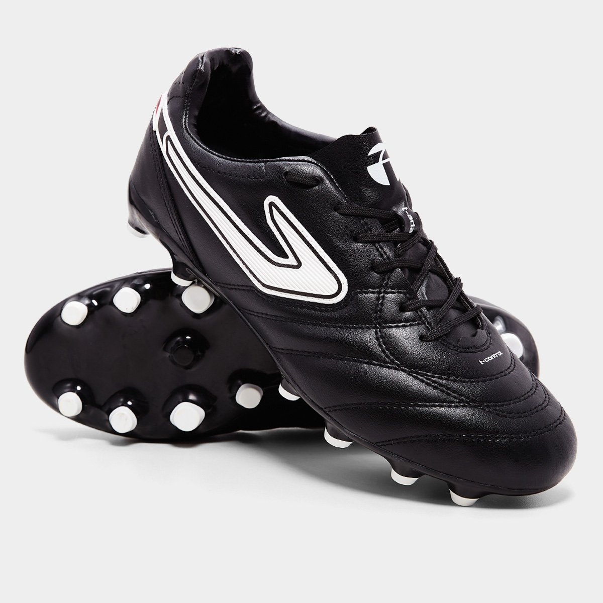 Miniatura Chuteira Campo Topper Maestro Club V Unissex Preto+Branco - 37