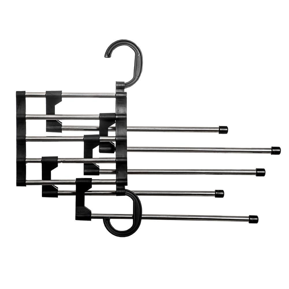 Miniatura Cabide Ajustável Cabideiro Guarda Roupa 5 Divisórias Prana