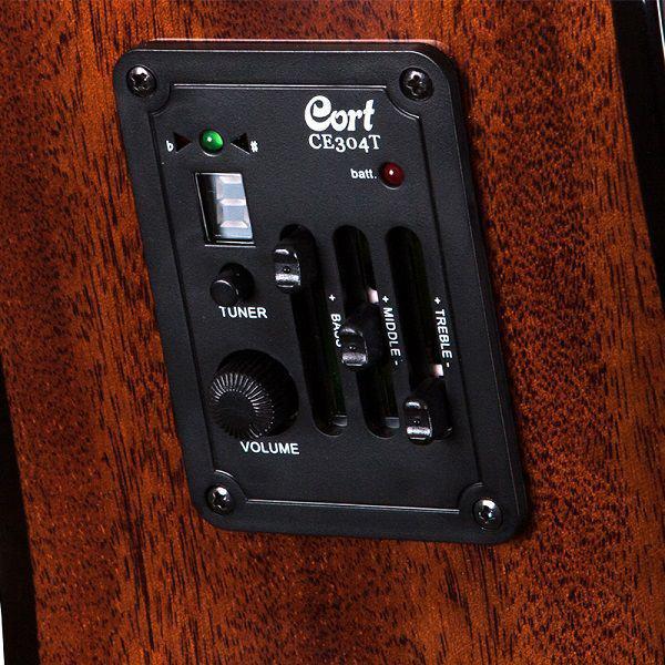 Violão Eletroacústico Cort Ad Baby Mini Aço Com Bag