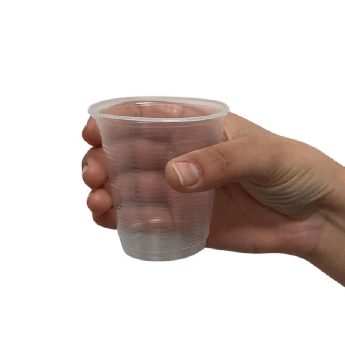 Miniatura Copo Descartável 180Ml C/500 Plástico Água Suco Refri