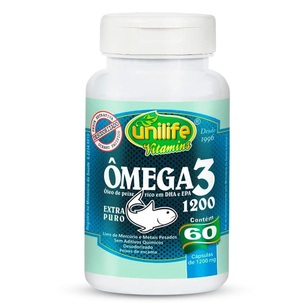 Miniatura Kit 2 ômega 3 óleo De Peixe 1200mg 60 Cápsulas Unilife