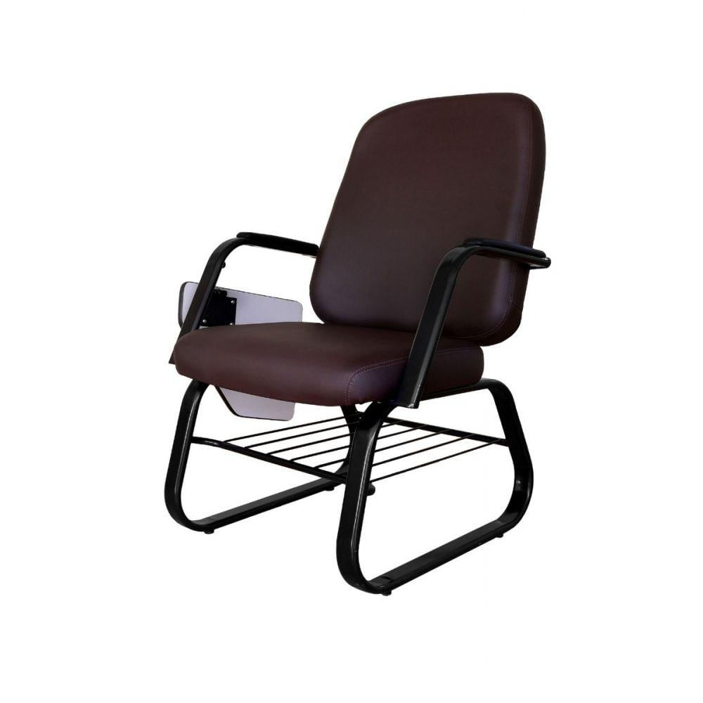 Miniatura Cadeira Obesos Até 200kg Universitária Linha Obeso Marrom