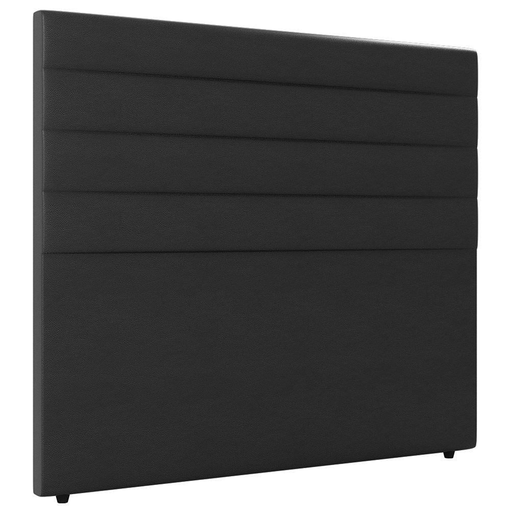 Miniatura Cabeceira Cama Box Casal Queen Size Natali 160cm Sintético Preto