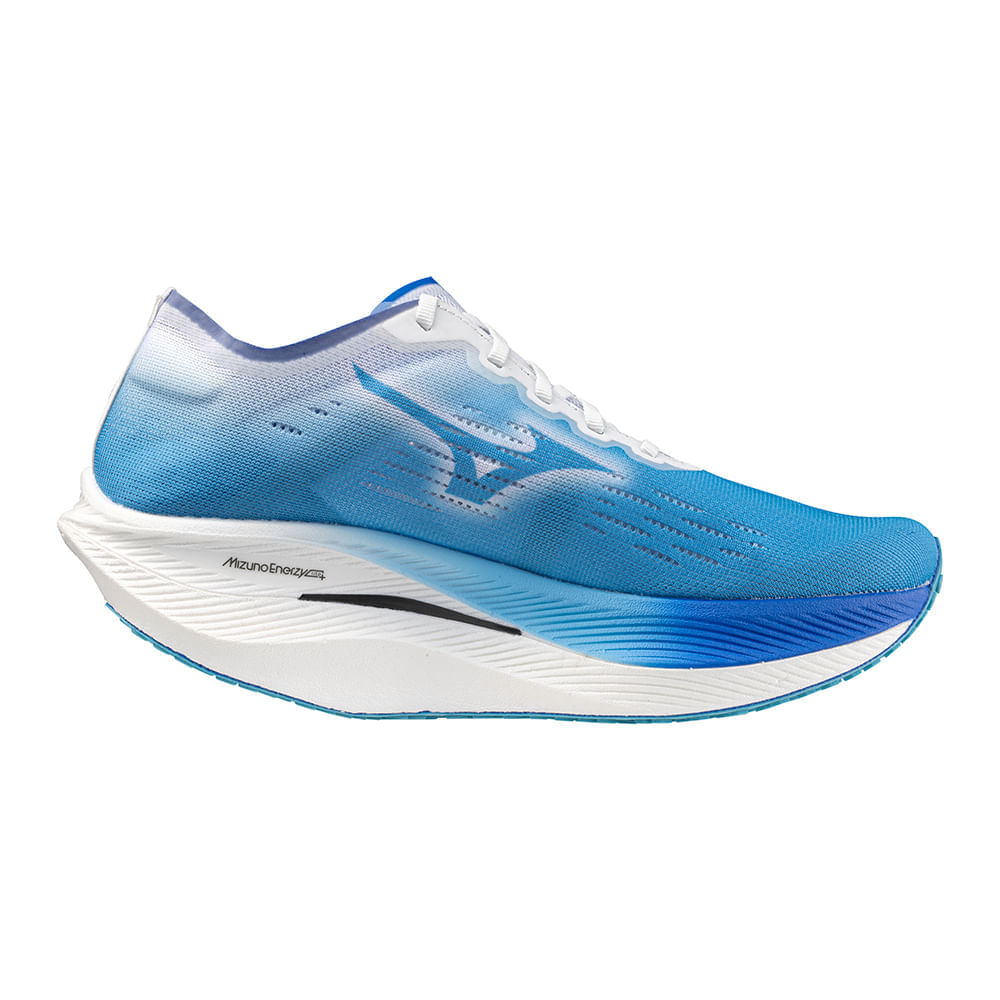 Miniatura Tênis de Corrida Feminino Mizuno Wave Rebellion Pro 2 Azul - 34
