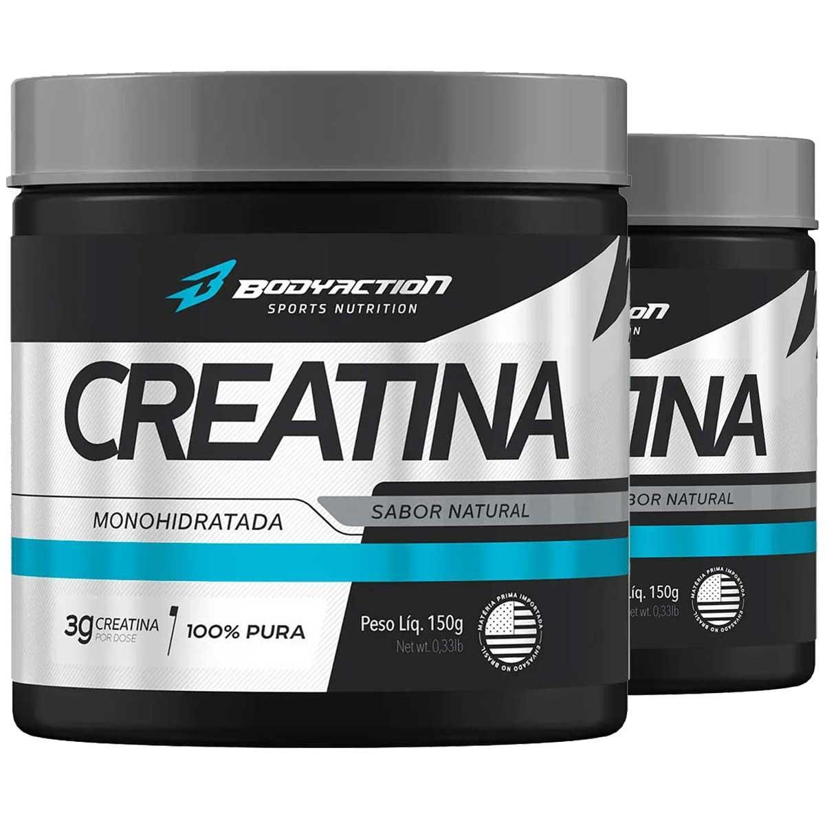 Miniatura Kit 2X Creatina Monohidratada 100% Pura 3G Bodyaction 150G