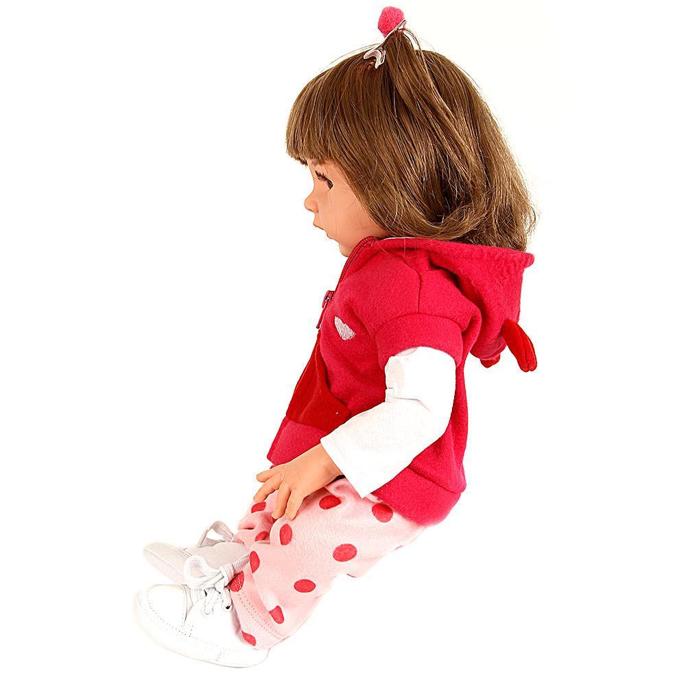 Boneca Bebê Reborn Girafinha Menina 48Cm - 100% Silicone