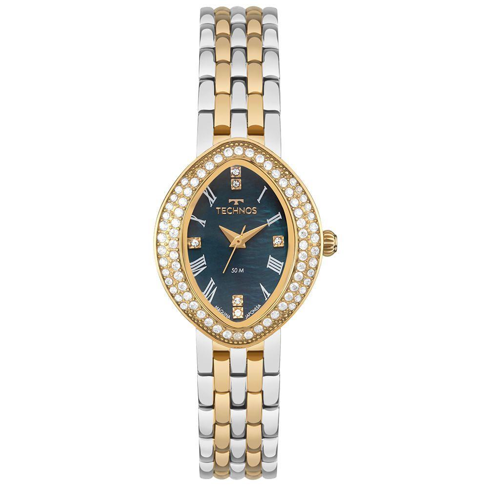Miniatura Relógio Technos Feminino Mini Joia Bicolor - 2035nbo-1a