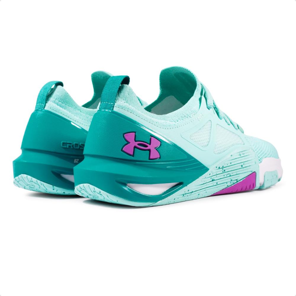 Miniatura Tênis Under Armour Tribase Cross 2 Feminino Azul / Lilás - 34