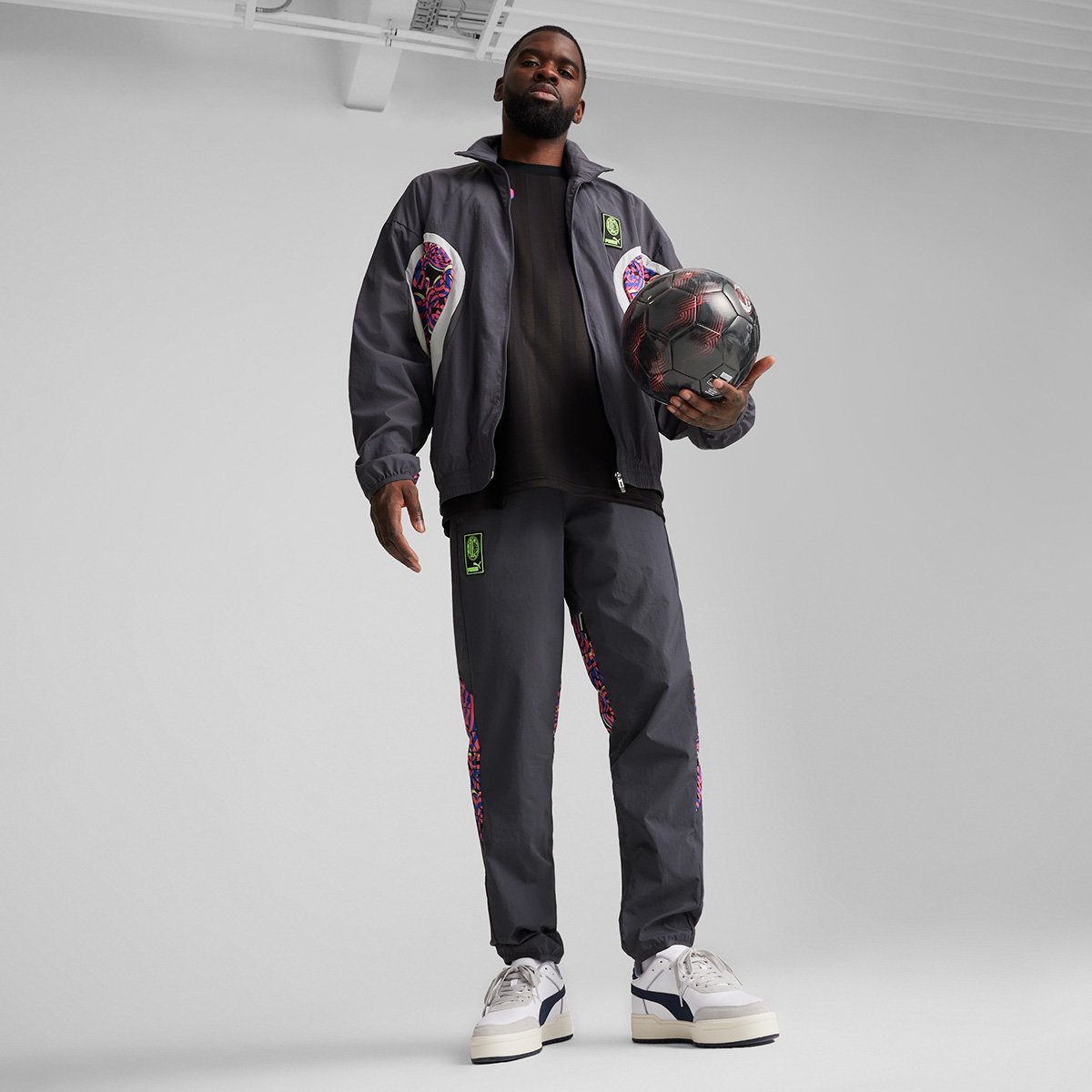 Miniatura Calça Milan 24/25 Puma Masculina Cinza - EGG