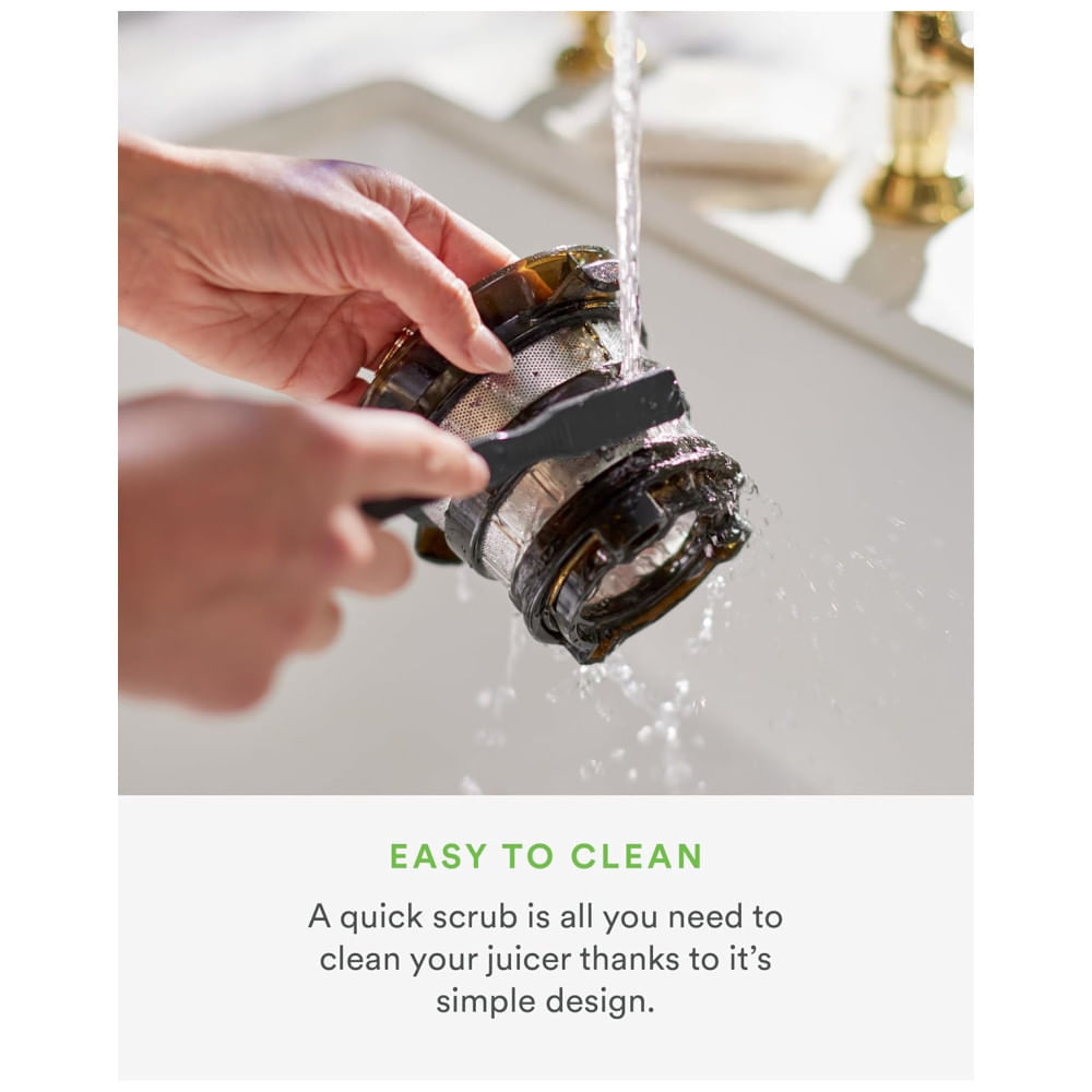 Espremedor de Frutas Nama J2 Automático com Sistema de Extração a Frio, Tubo Amplo para Frutas Inteiras - Menos Desperdício
