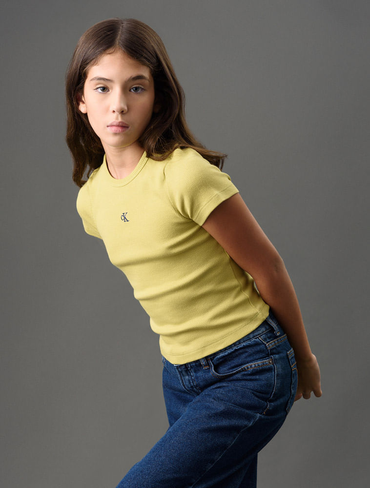 Miniatura Camiseta Menina Ribana Calvin Klein Jeans - Camiseta Menina Ribana Calvin Klein Jeans 10
