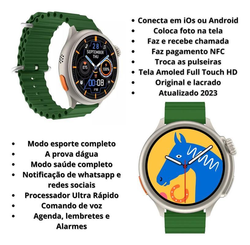 Miniatura Smartwhat 2023 Hw3 Ultra Max Sports Lançamento - Cinza