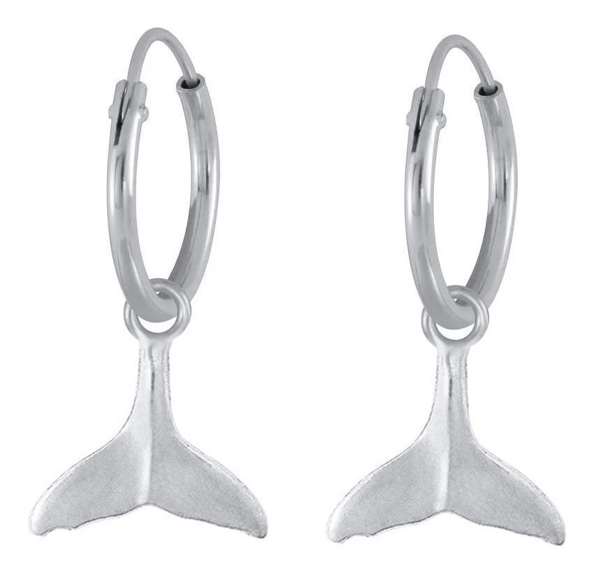 Brinco De Prata 925 Masculino Argola Pingente A Escolha