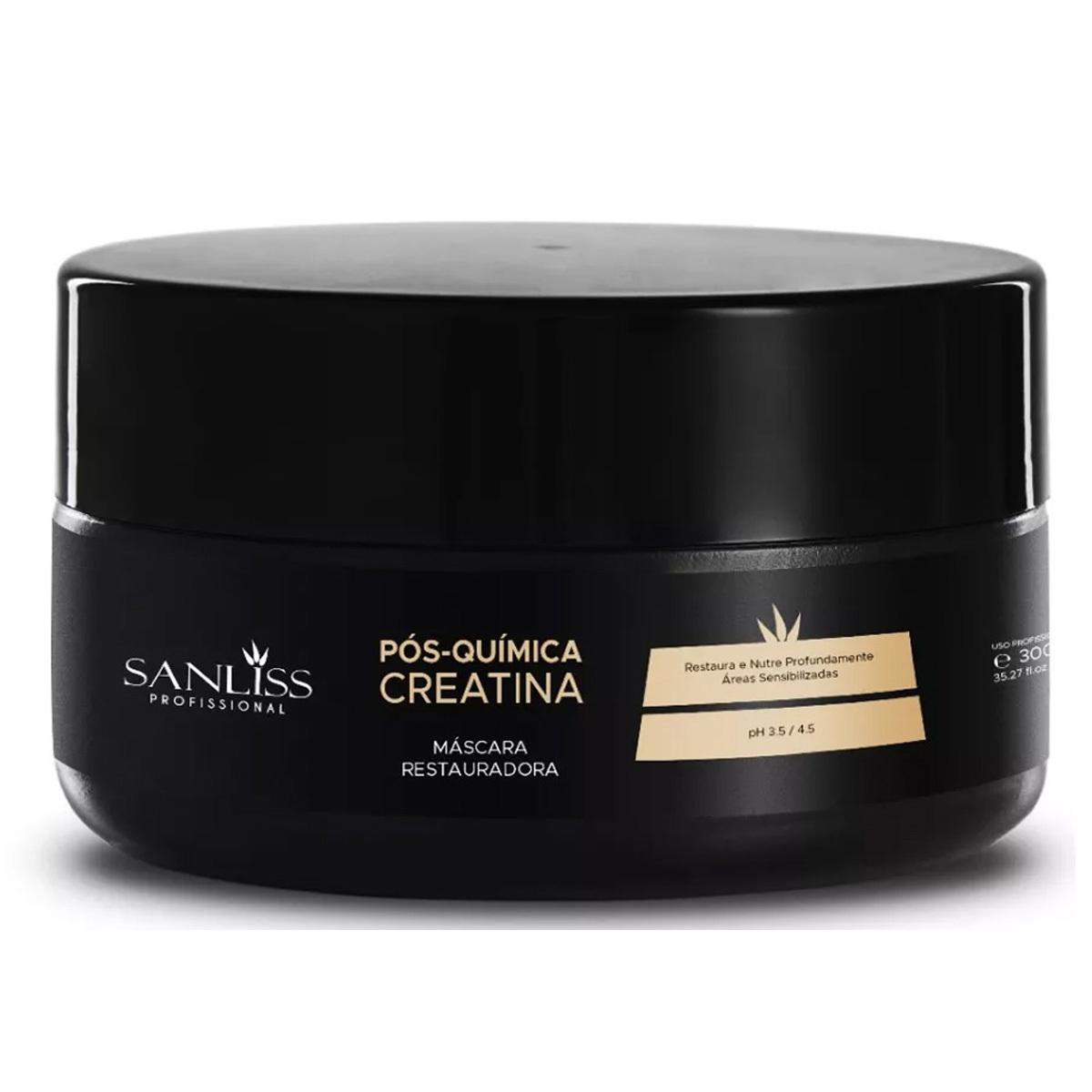 Miniatura Máscara Restauradora Creatina 300g Sanliss Profissional