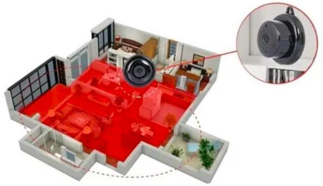 Espiã Noturna Segurança Camera Pequena Inteligente