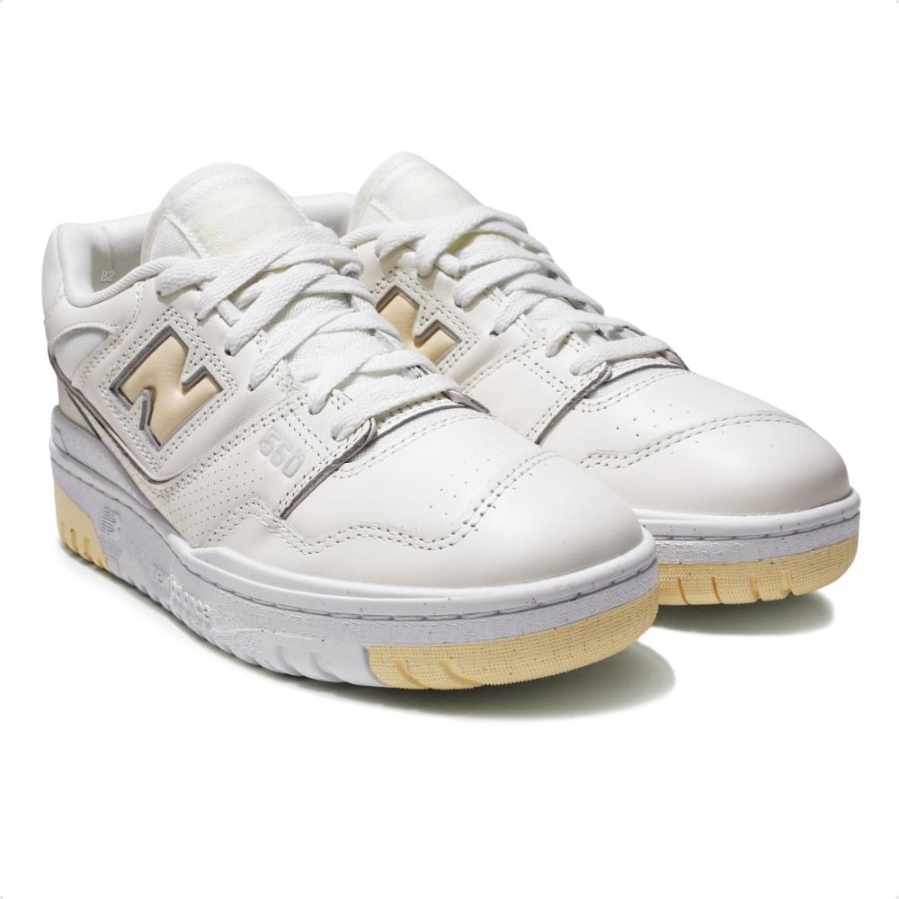 Miniatura Tenis New Balance 550 Feminino Bege / Amarelo - 34