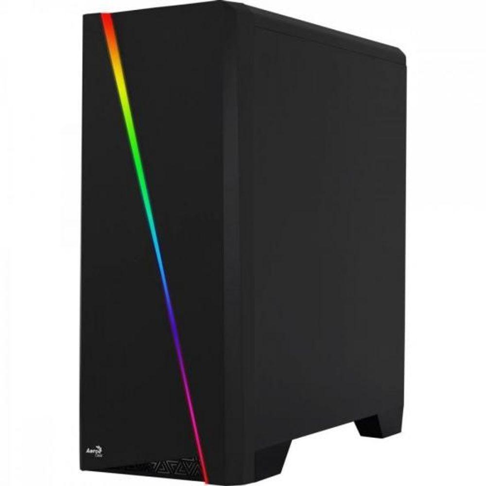 Miniatura Gabinete Gamer Aerocool Cylon Preto Rgb Lateral Acrílico