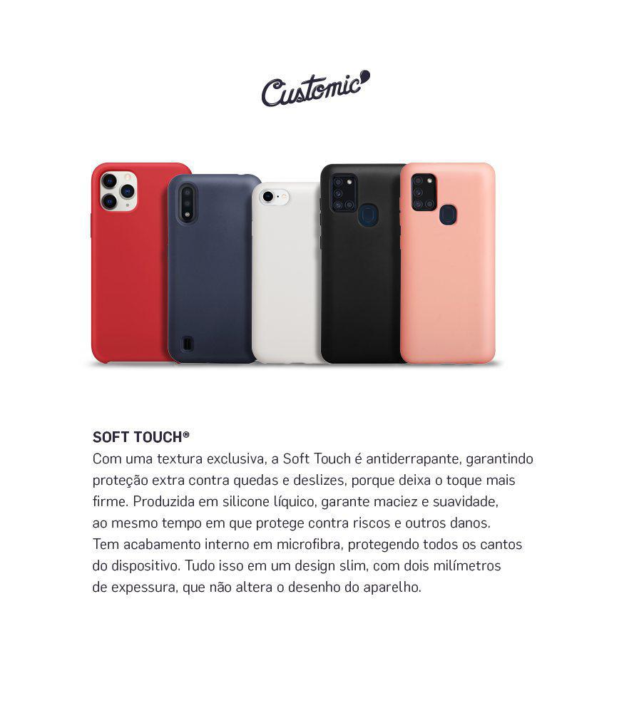 Miniatura Capa Motorola Moto One Vision Soft Touch Preto Silicone