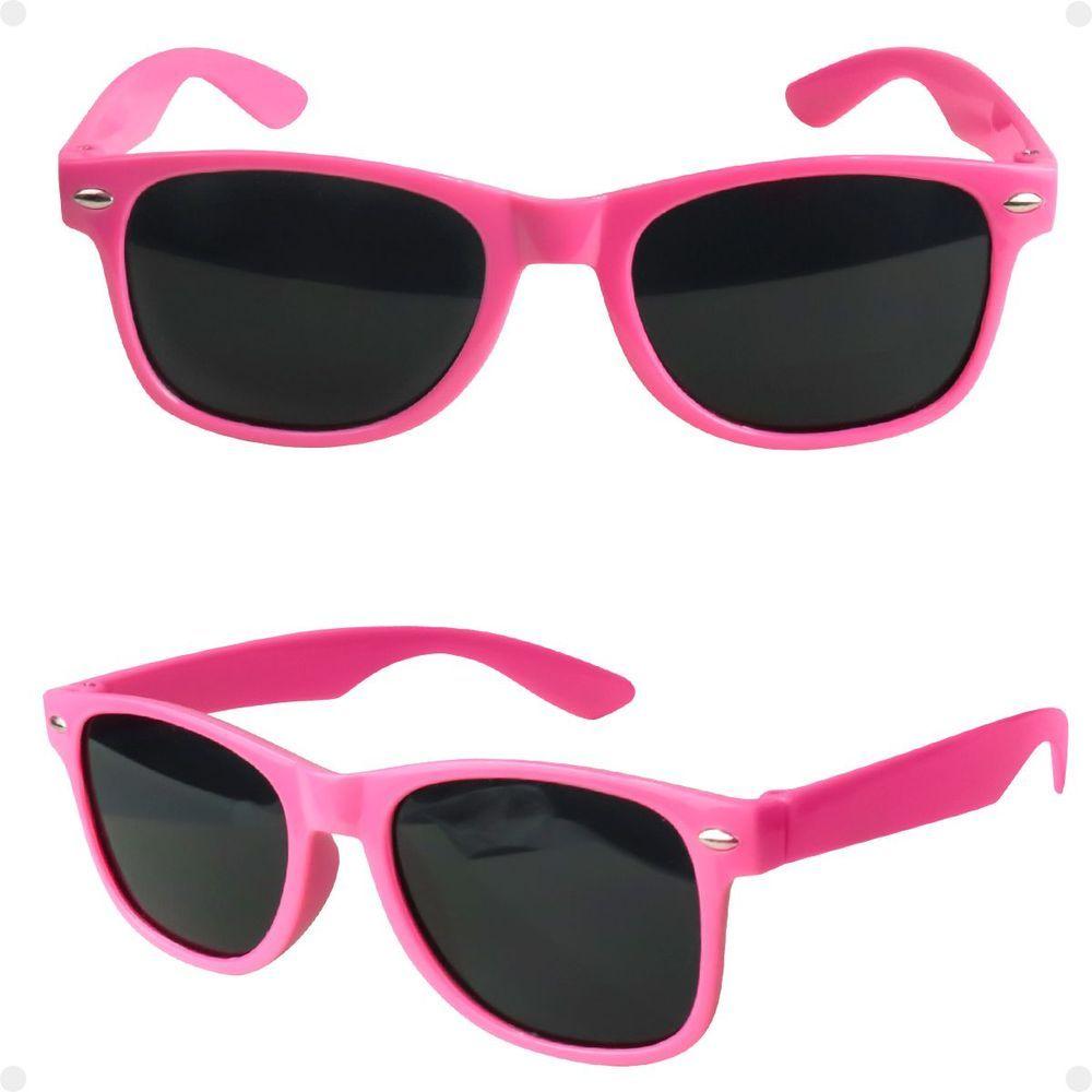 Miniatura Oculos Sol Infantil Rosa Premium Proteção Uv Retro + Case Menina Resistente Acetato Casual Presente