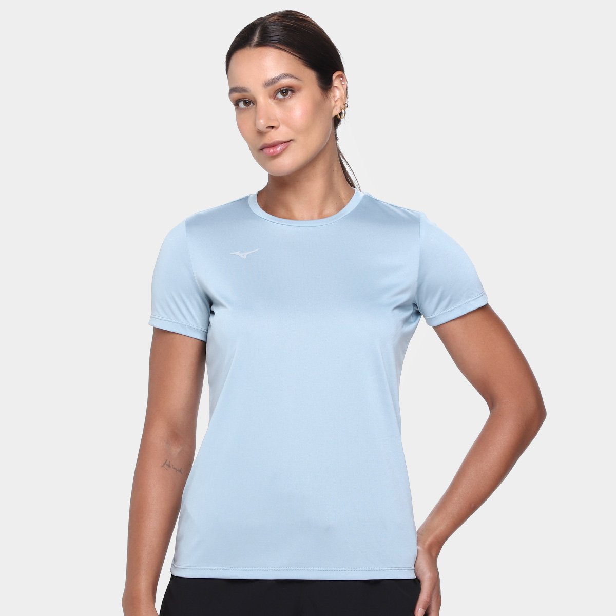 Miniatura Camiseta Mizuno Energy 2.0 Feminina Azul Claro - G