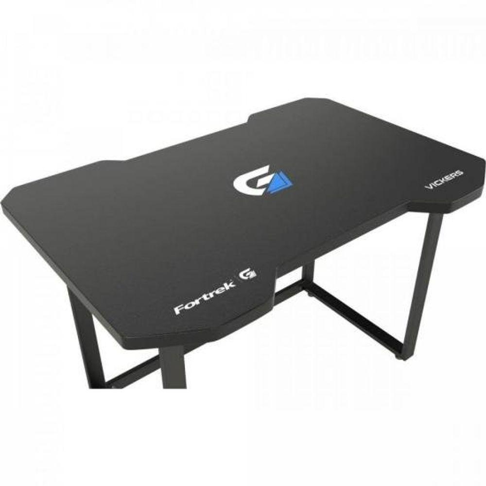 Miniatura Mesa Gamer Fortrek Vickers Preta-azul