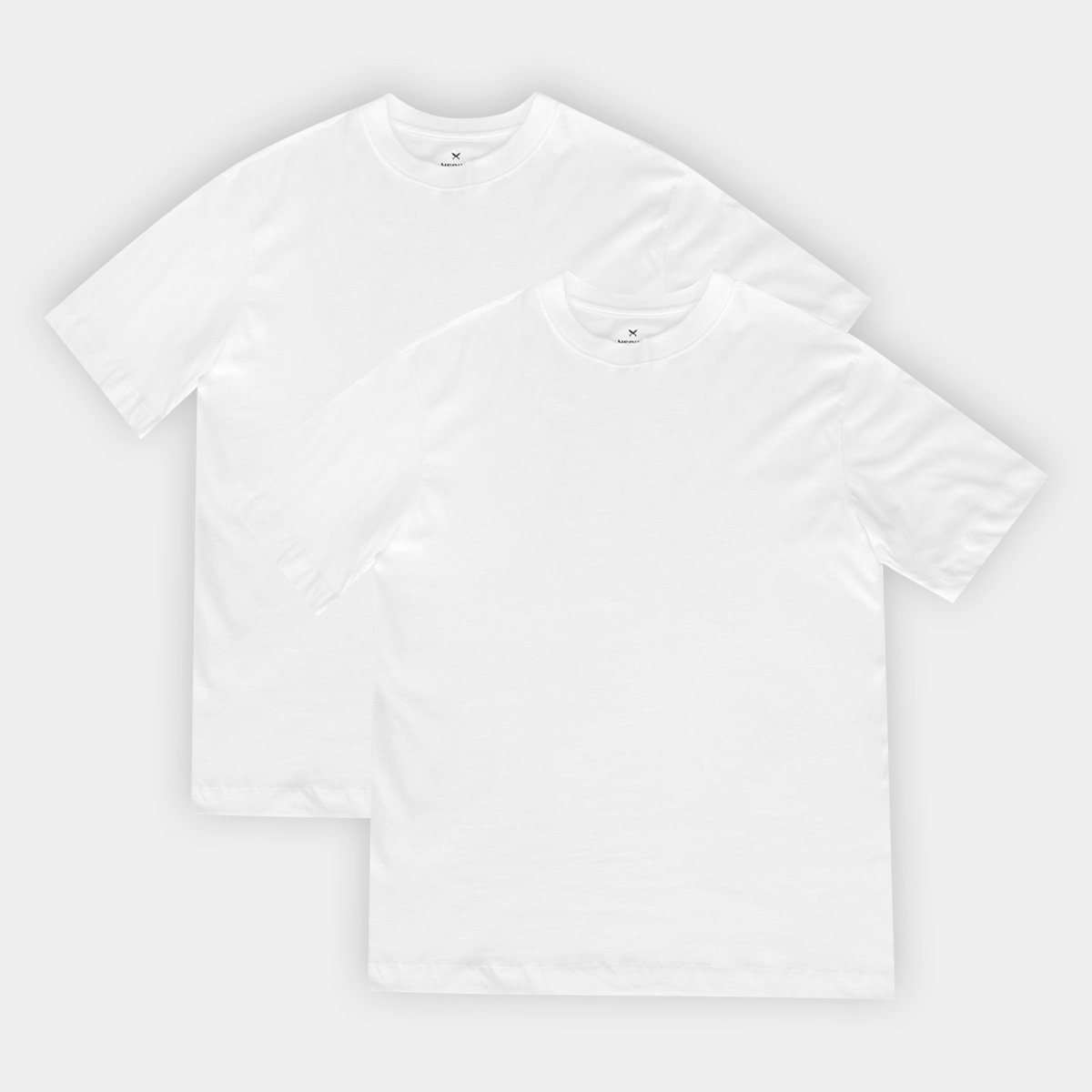 Miniatura Kit Camiseta Hering Super Cotton C/ 2 Peças Masculina Branco - G