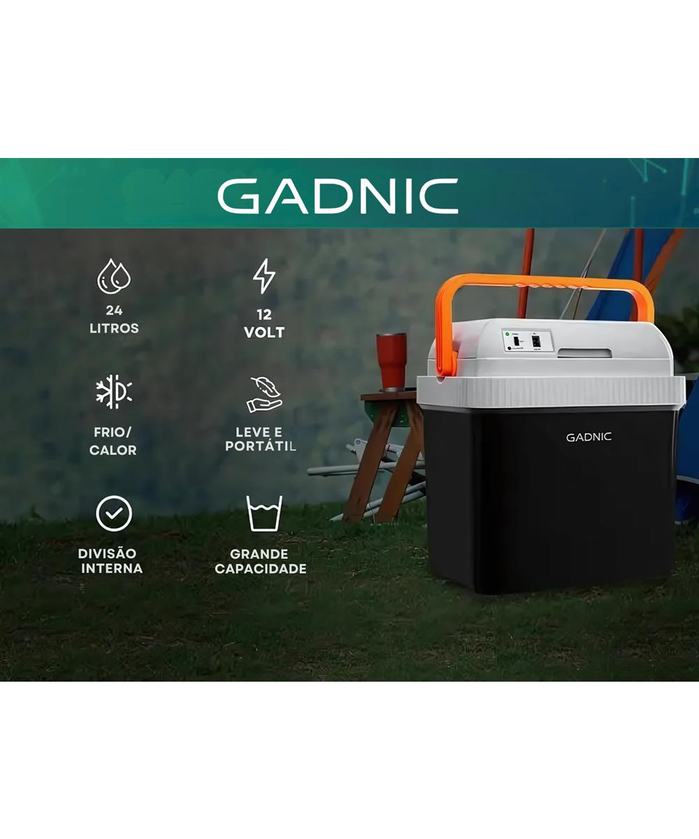 Miniatura Mini Geladeira Portátil Cooler Automotivo 12V 24Lts Gadnic