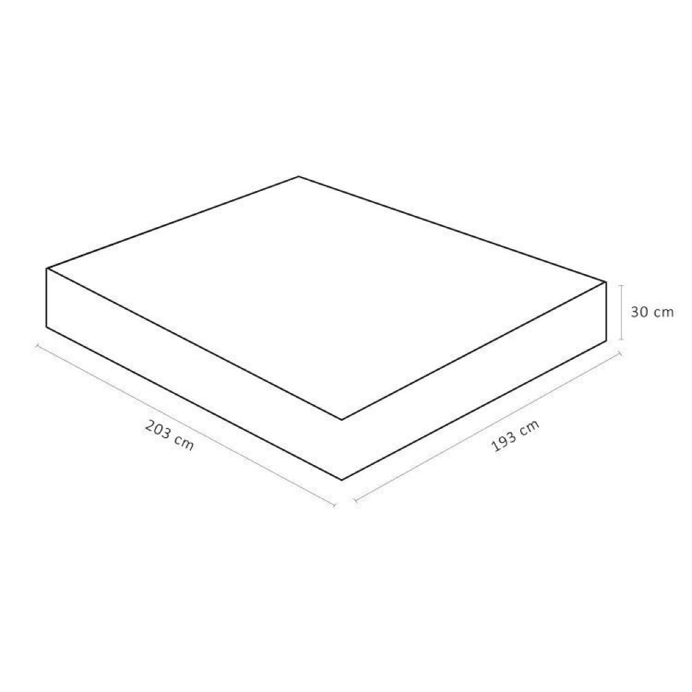 Conjunto Cama Box Colchão Airtech Spring Pocket Super King 193x203x30cm Ortobom Branco/Bege