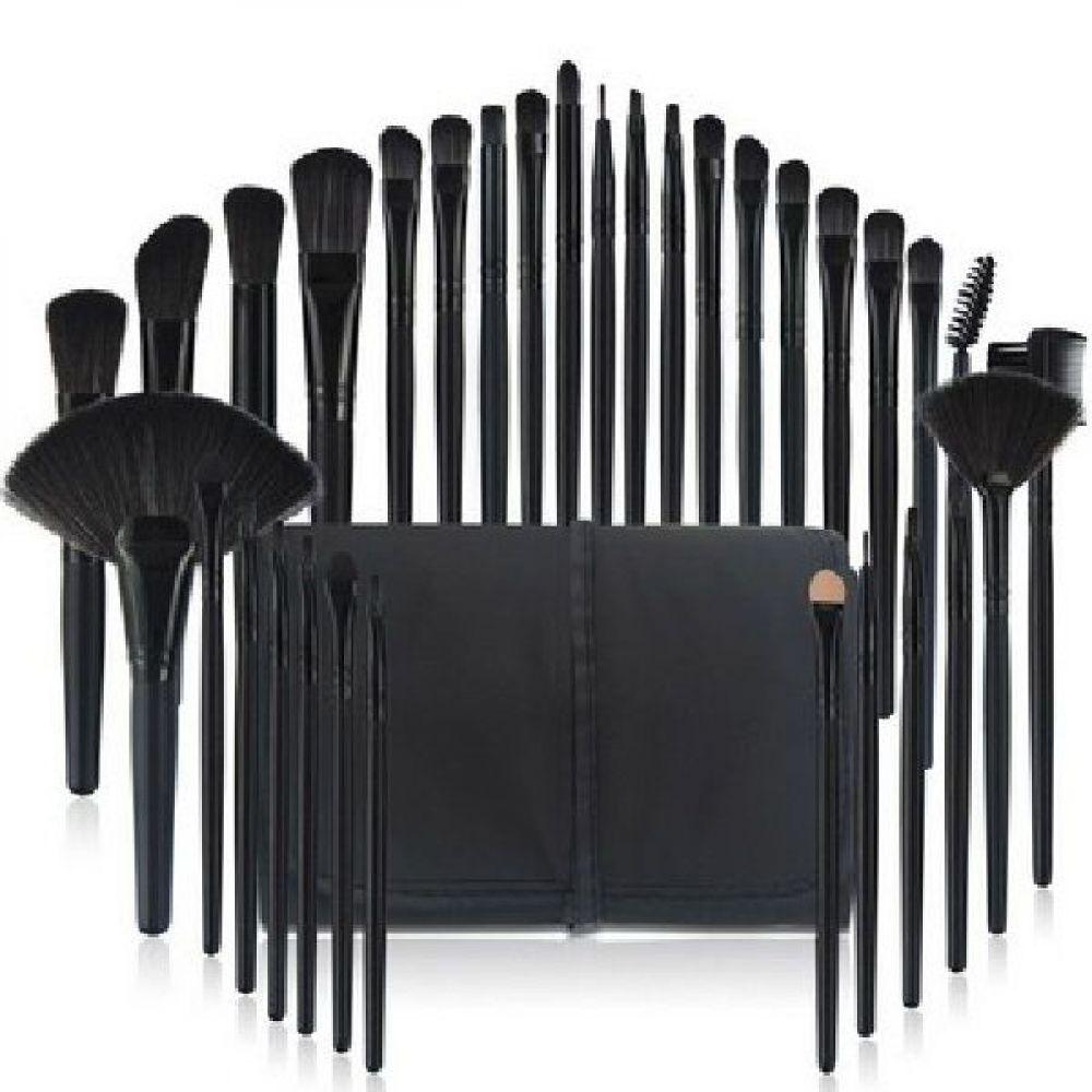 Miniatura Kit Pinceis Maquiagem Profissional 32 Peças Com Estojo