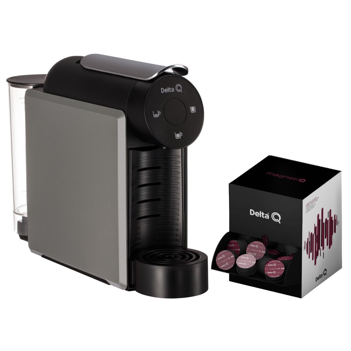 Miniatura Kit Cafeteira Mini Qool + Pack 100 Cápsulas Delta Q Magnetiq
