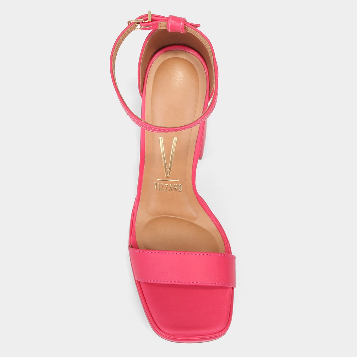 Miniatura Sandália Meia Pata Vizzano Salto Alto Feminina Rosa - 34