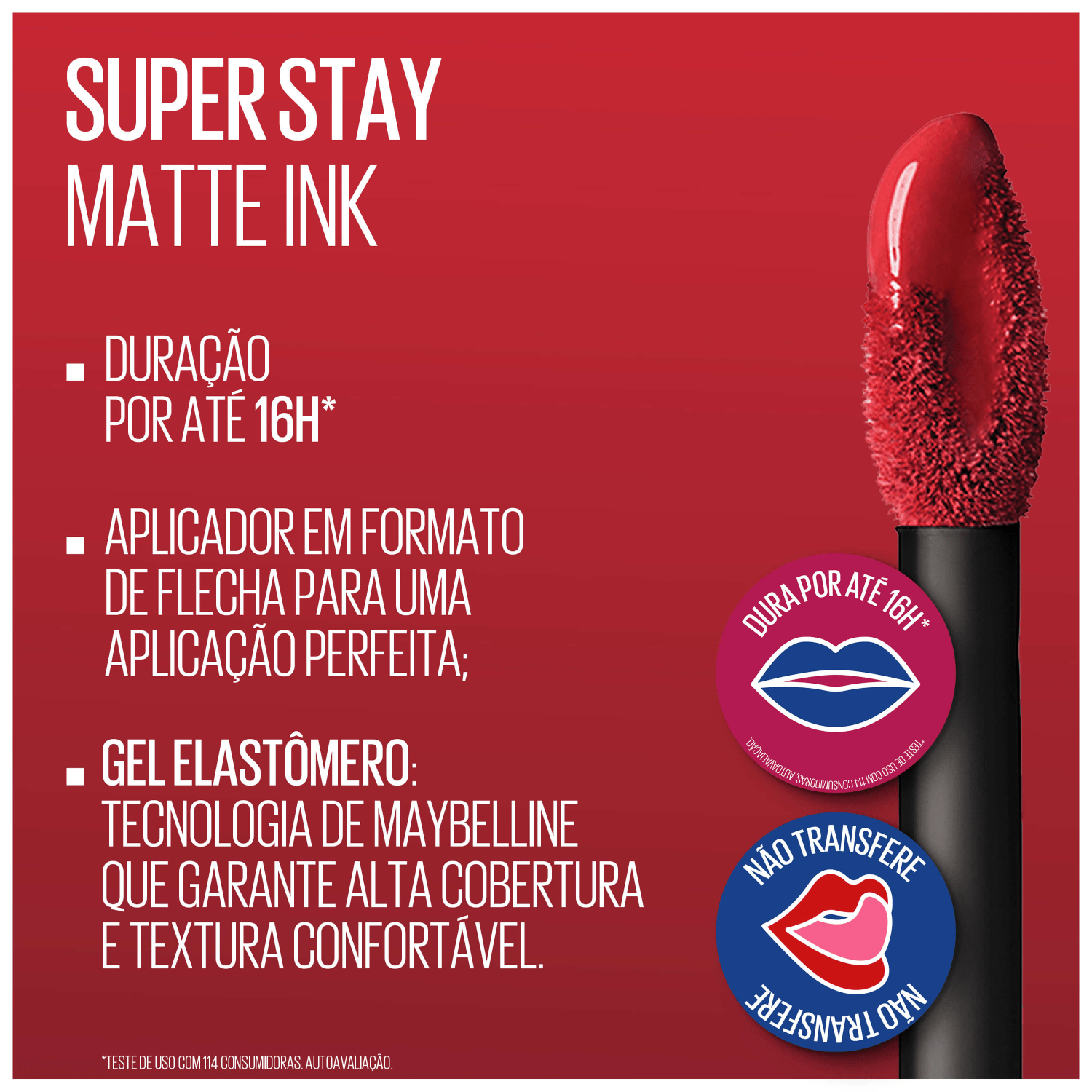 Miniatura Maybelline Superstay Matte Ink 80 Ruler - Batom Líq. 5ml