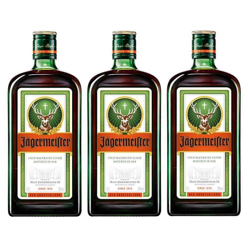 Miniatura Licor Jagermeister 700ml 03 Unidades