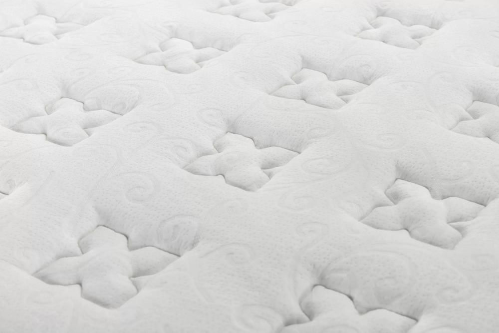 Miniatura Colchão Queen Molas Ensacadas 158x198x36cm Estocolmo Mannes Branco/Bege