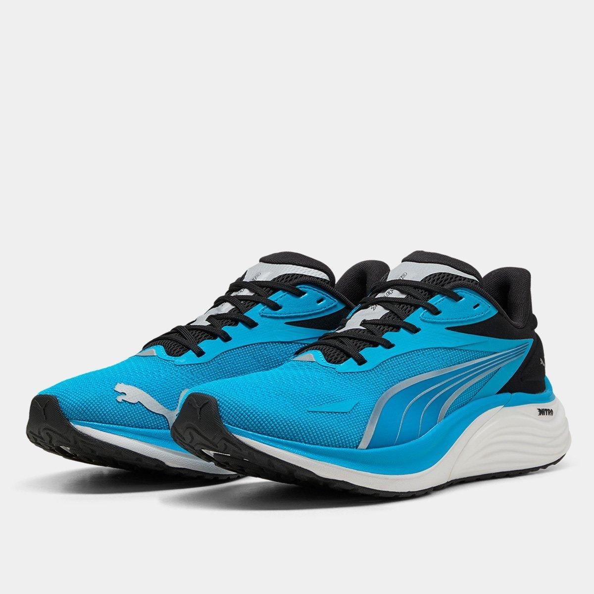 Miniatura Tênis Puma Electrify Nitro 4 Masculino Azul+Preto - 37