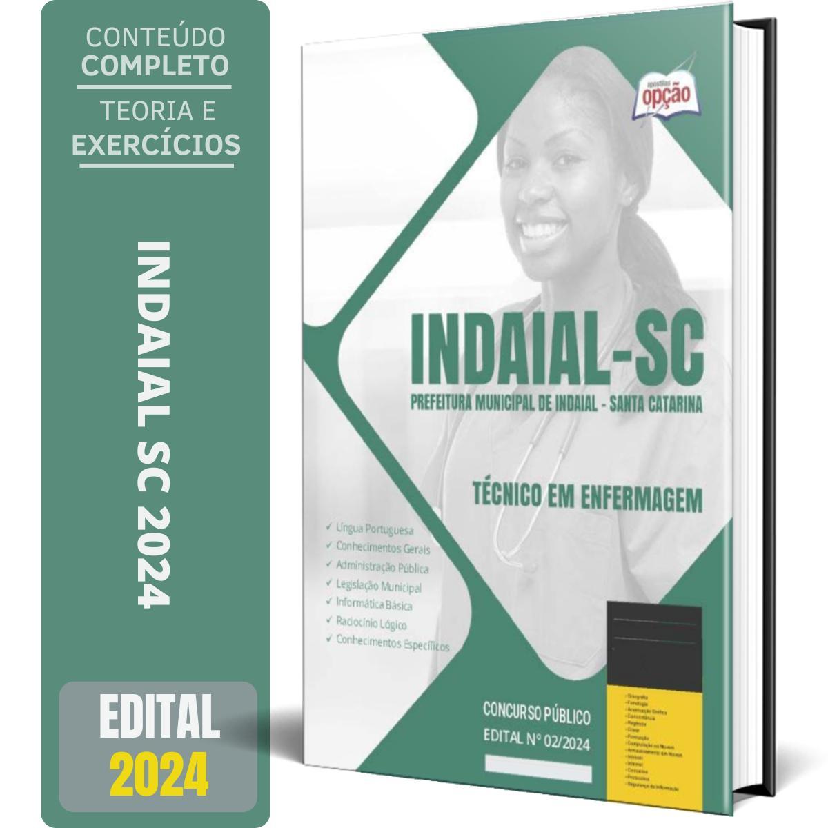 Miniatura Apostila Prefeitura Indaial Sc 2024 - Técnico Em Enfermagem