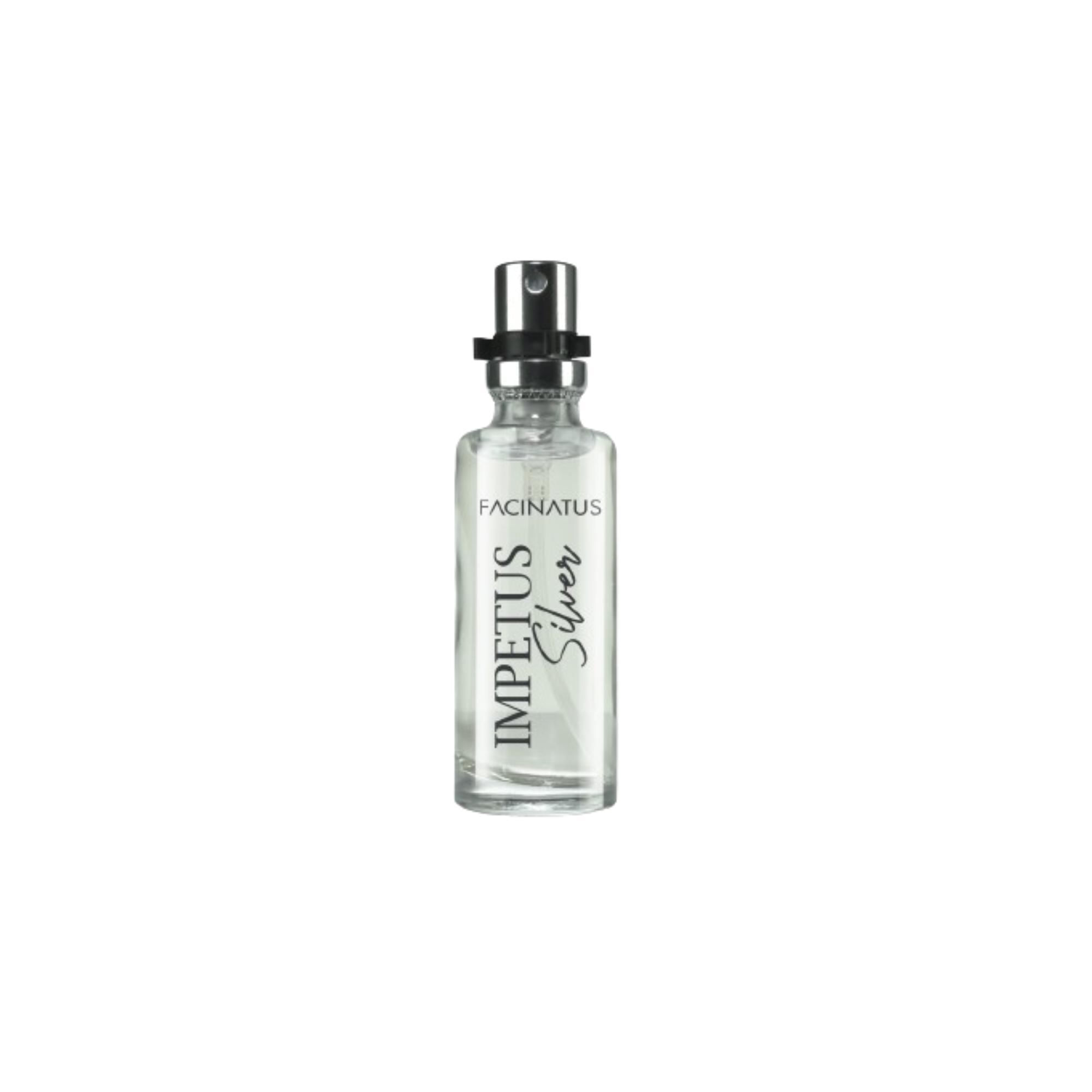 Miniatura Mini Perfume De Bolsa Impetus Silver Masculino 15Ml Colônia