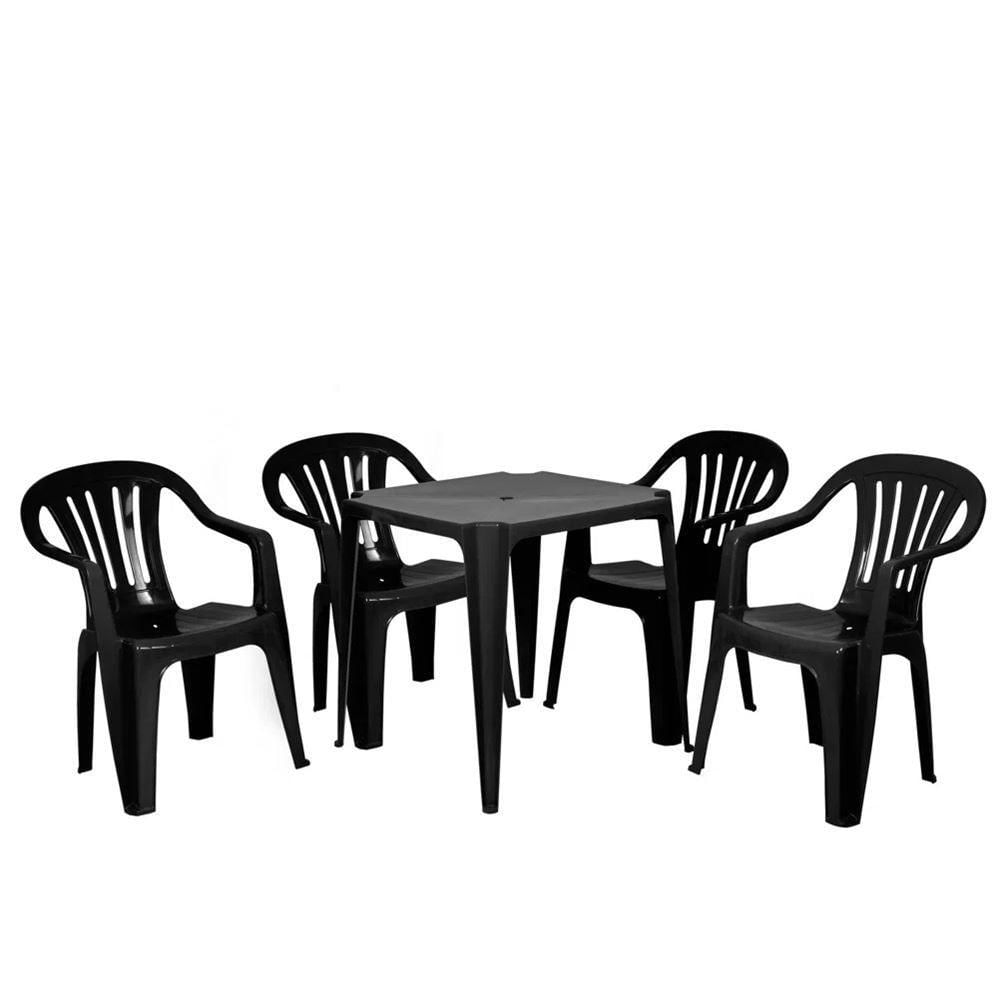 Miniatura Poltrona Plástica Bela Vista Mor Preto