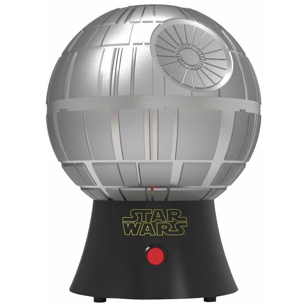 Miniatura Pipoqueira Elétrica com Tema Star Wars Death Star e Tigela Removível, 110V, Uncanny Brands, Cinza 110v