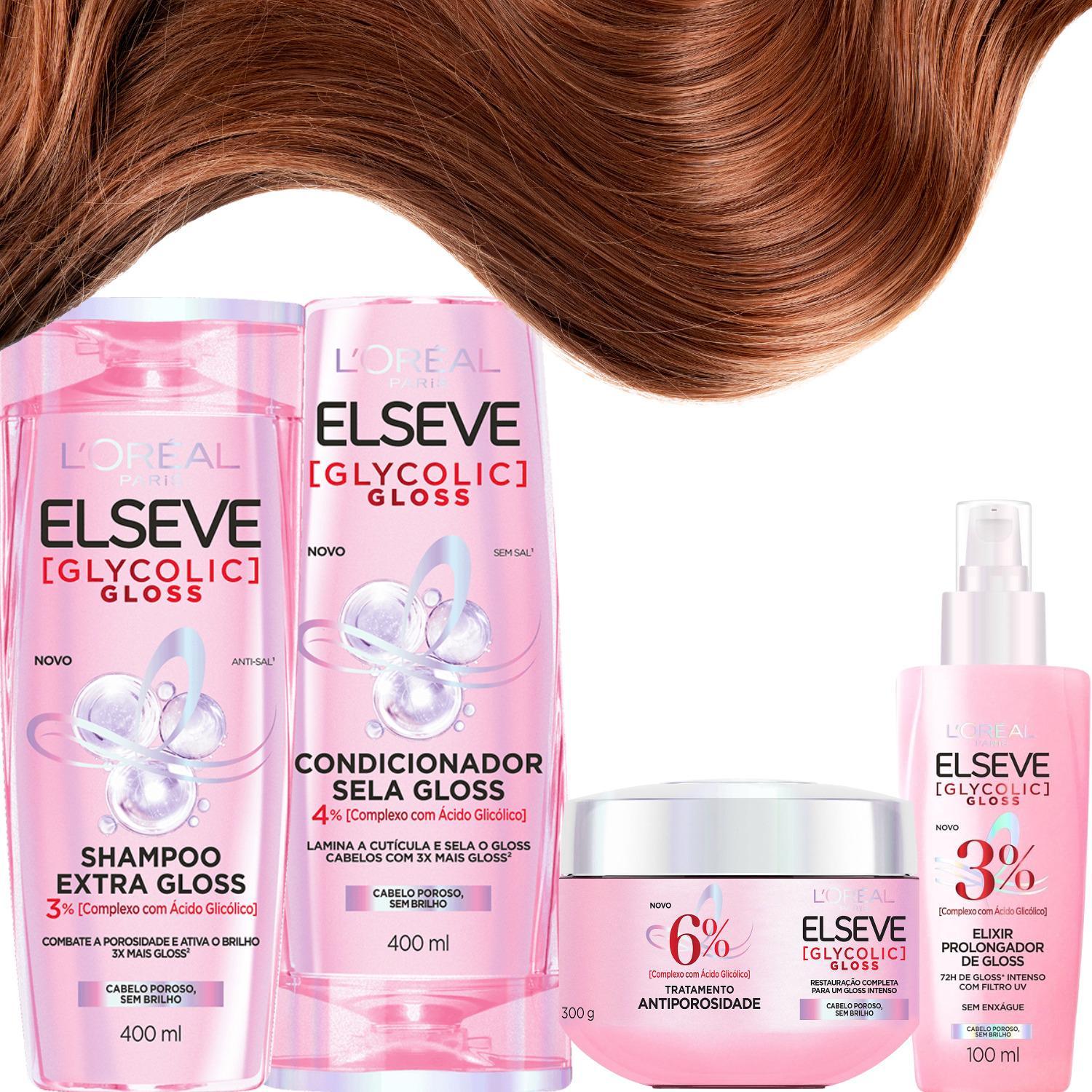 Miniatura Shampoo Condicionador Mascara Elixir Gloss