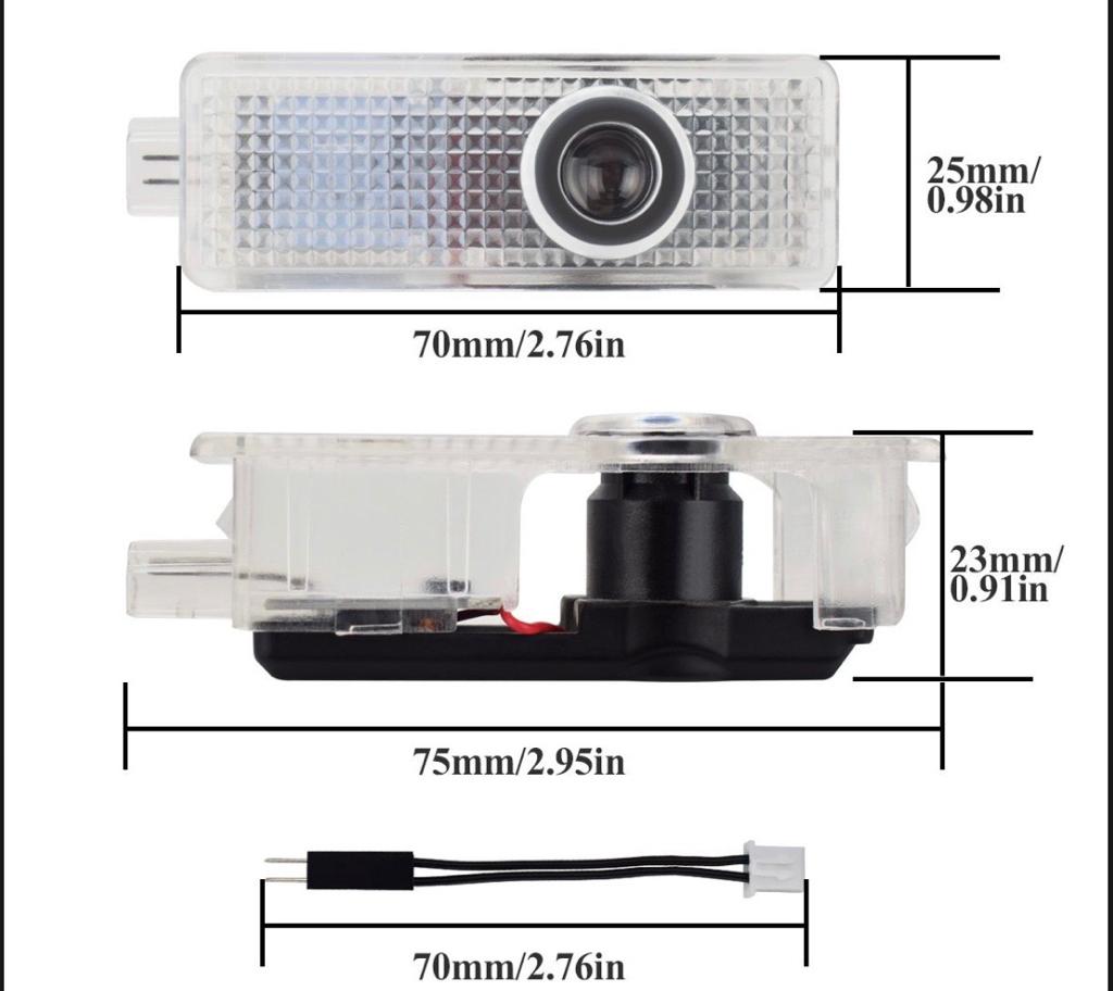 Miniatura Projetor Porta Carro Luz Led Cortesia Bmw 320i 328i 335i X1