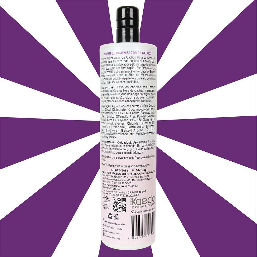 Miniatura Shampoo Higienizador De Cachos Obliphica Hora De Cachear 1000ml