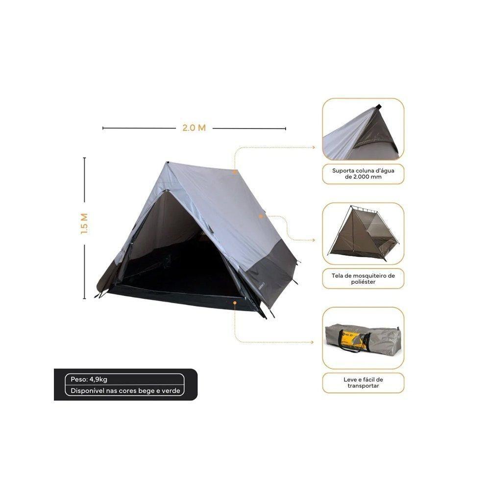 Miniatura Barraca Camping Canadense 3p 2000mm Coluna Dagua Nautika